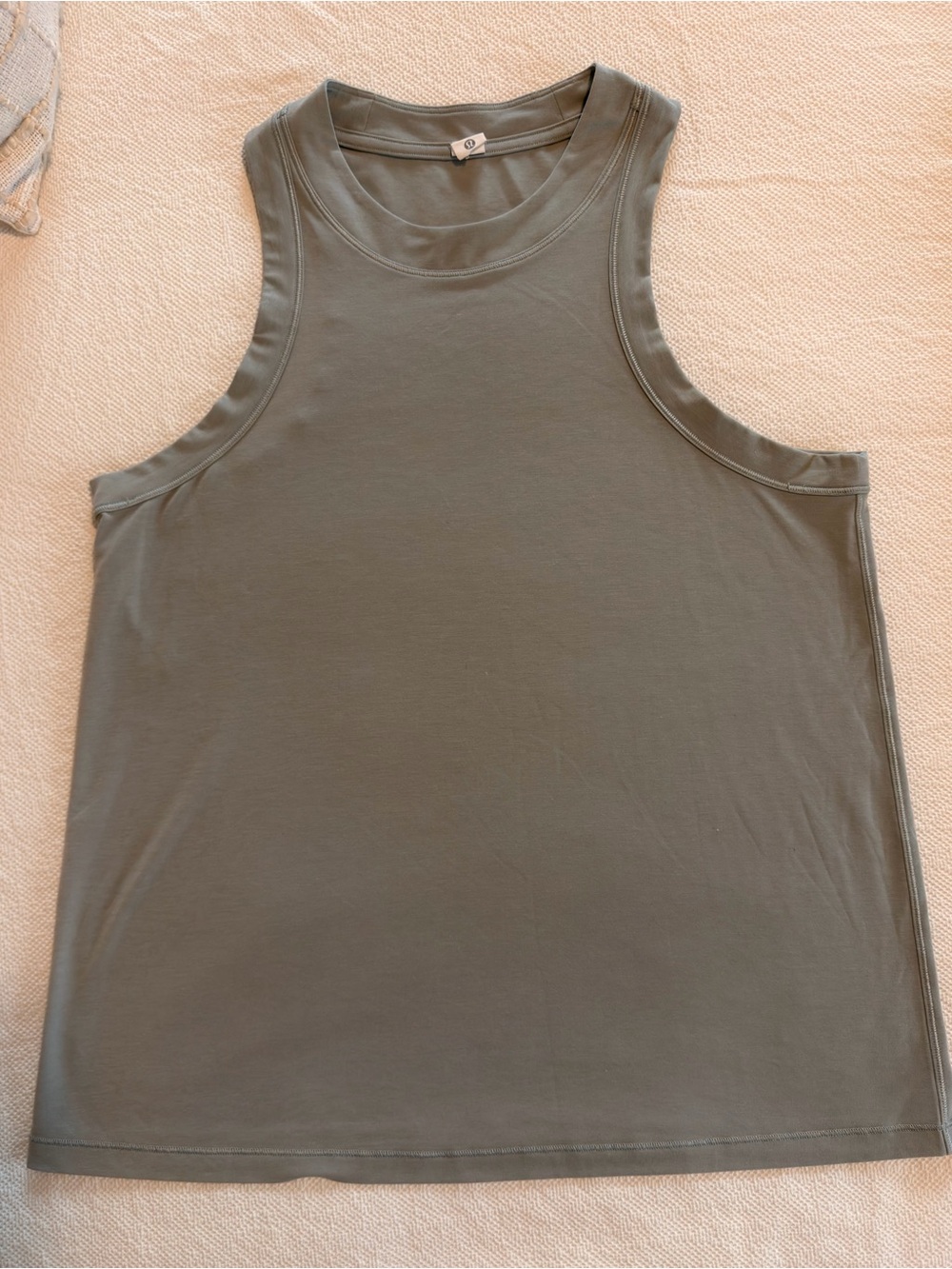lululemon athletica Olive Green Crew Neck Tank